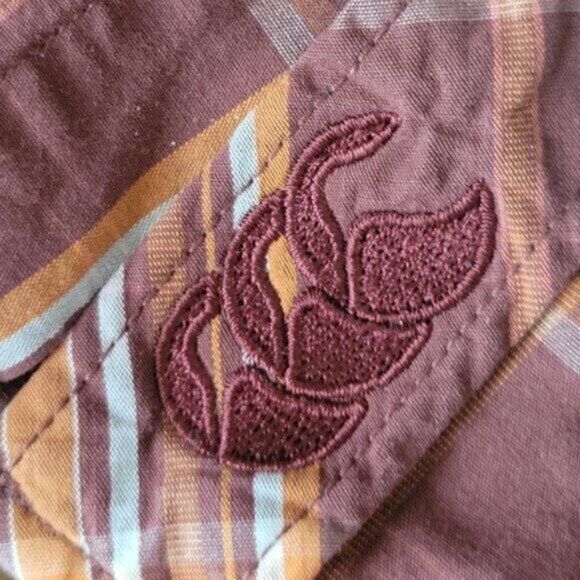 Canterbury of New Zealand Plaid Button Down Shirt Long Sleeve Size L - Picture 9 of 13